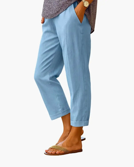 Women’s Elastic Waist Pants with Pockets