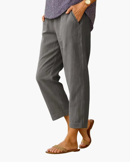 Women’s Elastic Waist Pants with Pockets