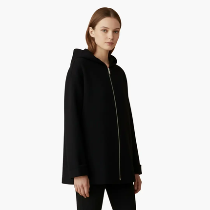 Women’s Hooded Jacket with Zipper and Pockets