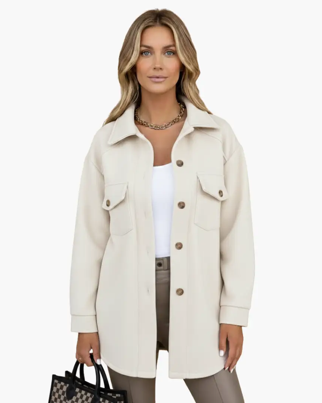 Women’s Jacket with Buttons and Chest Pockets