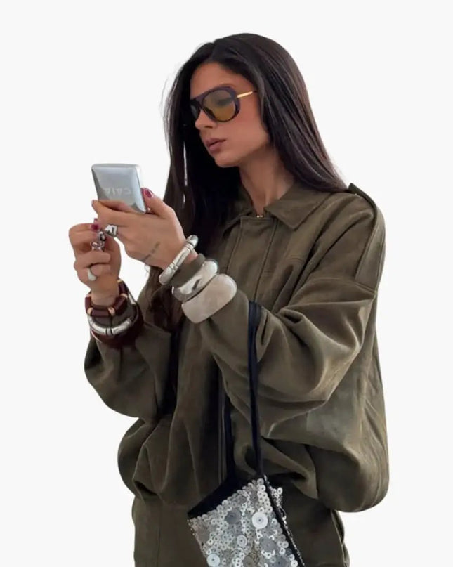 Women’s Jacket with Zipper Closure