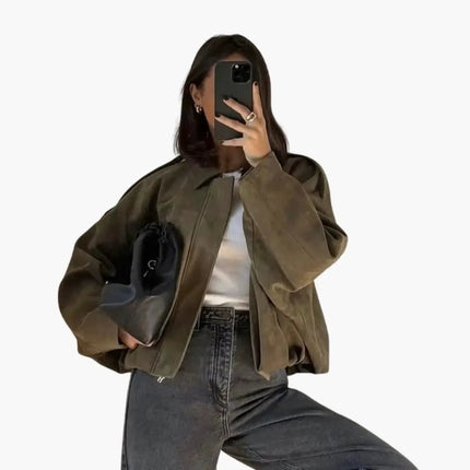Women’s Jacket with Zipper Closure