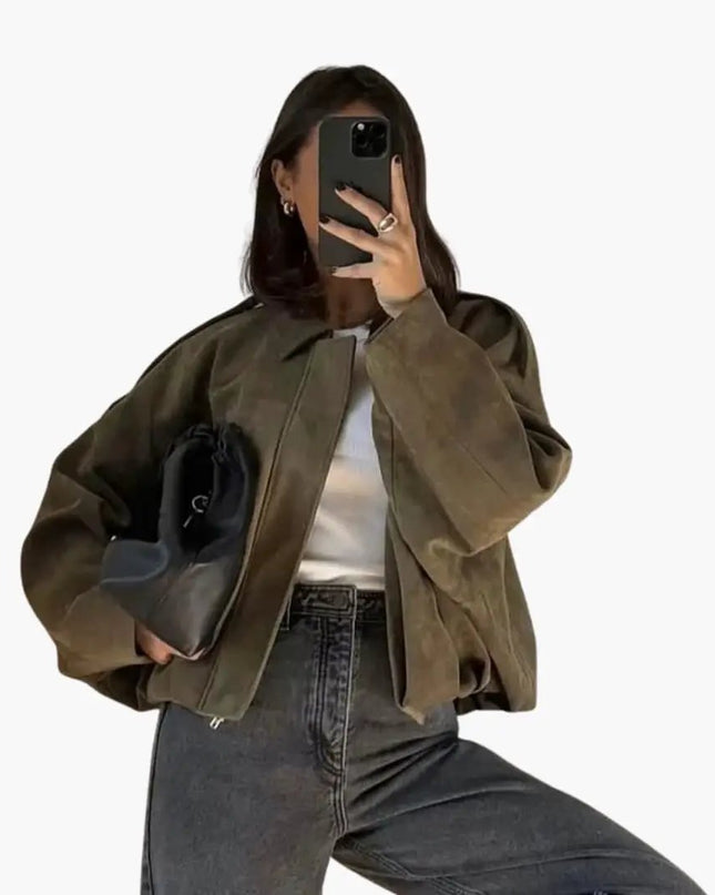 Women’s Jacket with Zipper Closure