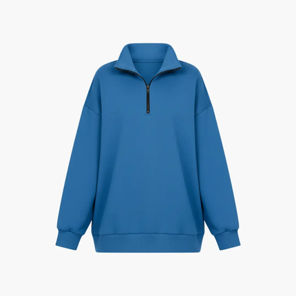 Women’s Knitted Sweater with Half Zip