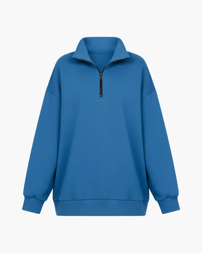 Women’s Knitted Sweater with Half Zip