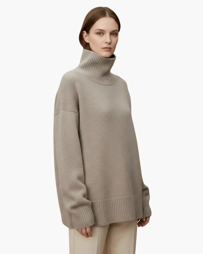 Women’s Oversized High-Neck Sweater