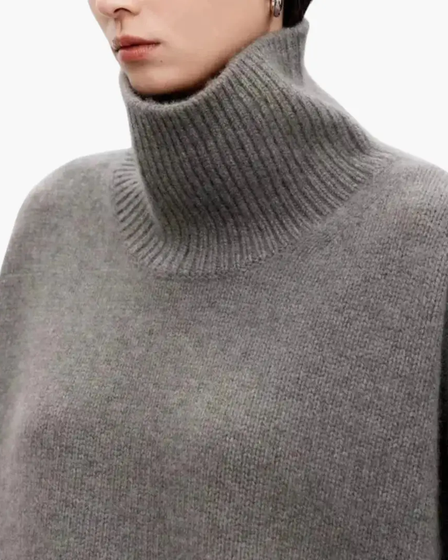 Women’s Oversized High-Neck Sweater