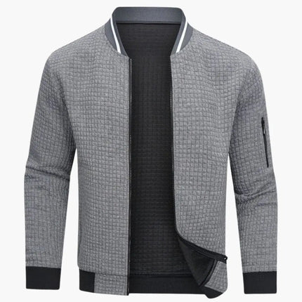 Women’s Plain Woven Bomber Jacket with Long Sleeves