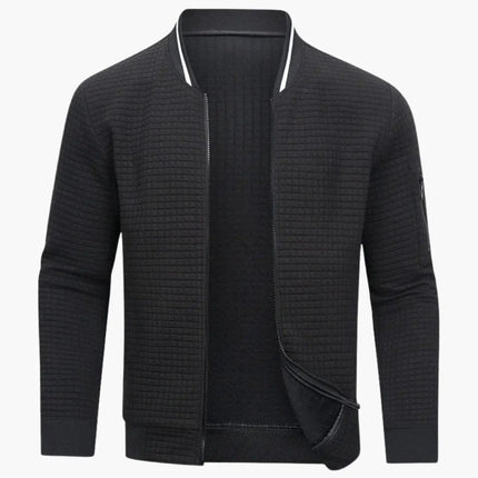 Women’s Plain Woven Bomber Jacket with Long Sleeves