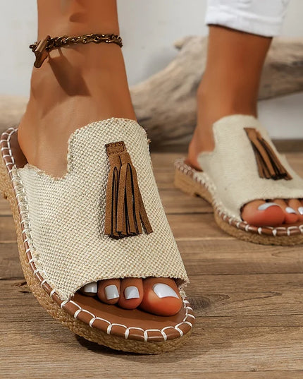 Stylish Woven Open-Toe Sandals for Women