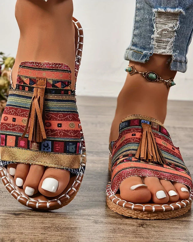 Stylish Woven Open-Toe Sandals for Women