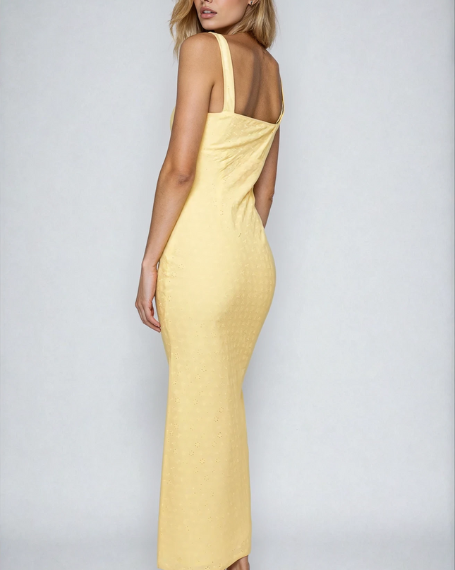 Solene | Embroidered Midi Dress