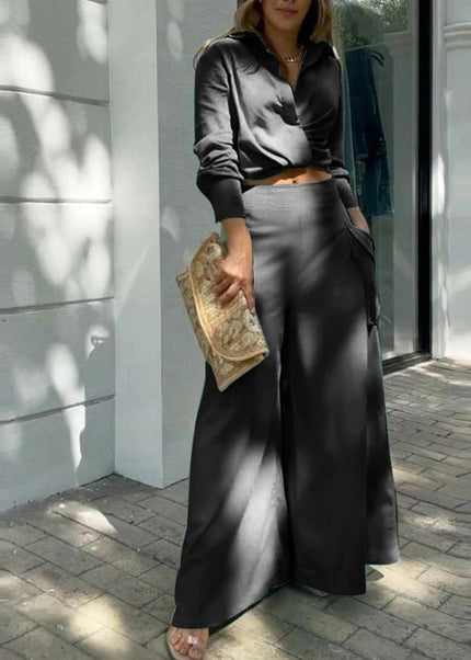 Adeline | Women's Wide Leg Two-Piece Set