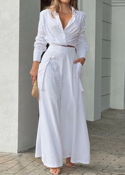 Adeline | Women's Wide Leg Two-Piece Set