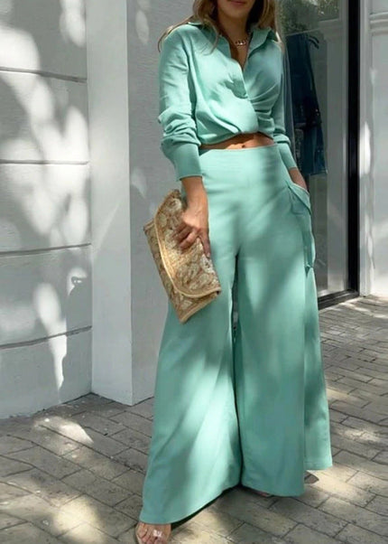 Adeline | Women's Wide Leg Two-Piece Set