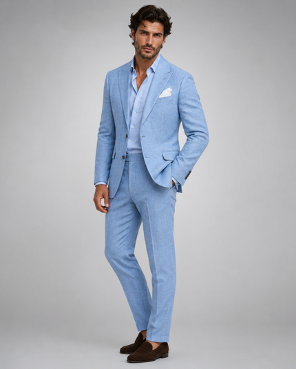 Adrian | Tailored Men's Linen Suit – Slim Fit Two-Piece