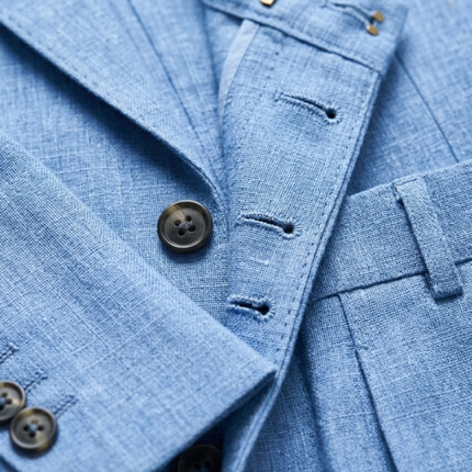 Adrian | Tailored Men's Linen Suit – Slim Fit Two-Piece