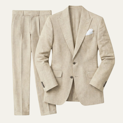 Adrian | Tailored Men's Linen Suit – Slim Fit Two-Piece
