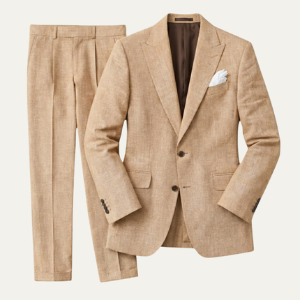 Adrian | Tailored Men's Linen Suit – Slim Fit Two-Piece