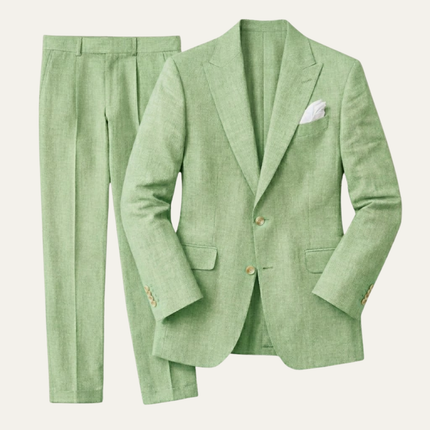 Adrian | Tailored Men's Linen Suit – Slim Fit Two-Piece