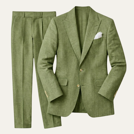 Adrian | Tailored Men's Linen Suit – Slim Fit Two-Piece
