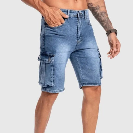 Alaric | Utility Men's Denim Shorts – Cargo Pocket Style