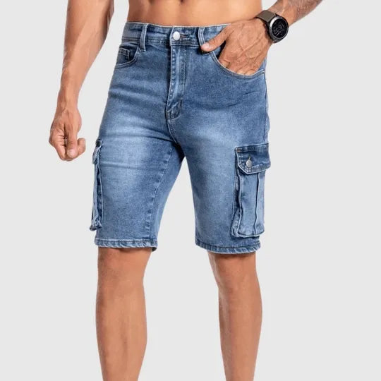 Alaric | Utility Men's Denim Shorts – Cargo Pocket Style