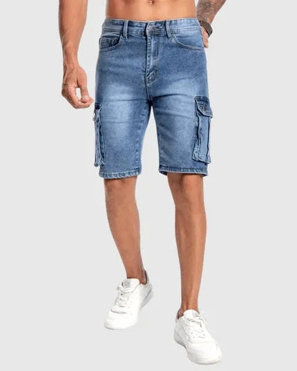 Alaric | Utility Men's Denim Shorts – Cargo Pocket Style