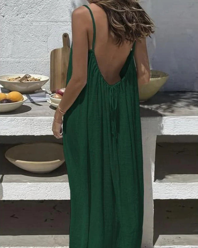 Althea | Relaxed Maxi Dress – Sleeveless Lounge Style