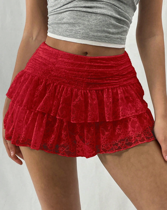Amelie | Playful Mini Skirt – Tiered Leopard Style