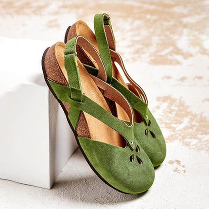 Annalise | Artisan Closed Toe Sandals – Buckle Strap