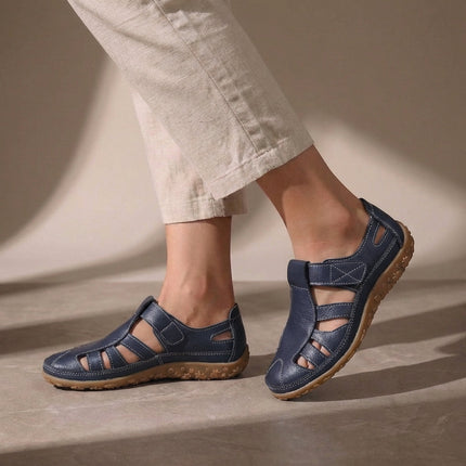 Annika | Comfortable Closed Toe Sandals – Adjustable Strap