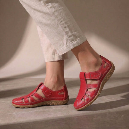 Annika | Comfortable Closed Toe Sandals – Adjustable Strap