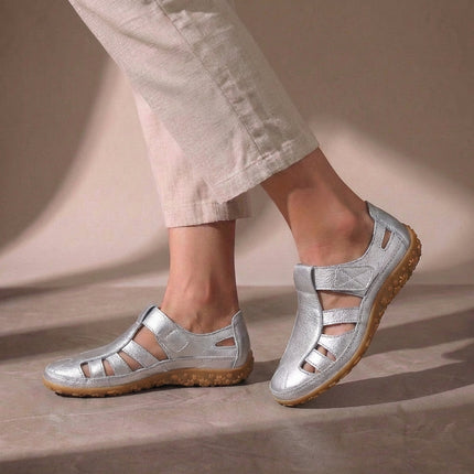 Annika | Comfortable Closed Toe Sandals – Adjustable Strap