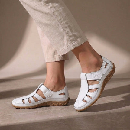 Annika | Comfortable Closed Toe Sandals – Adjustable Strap