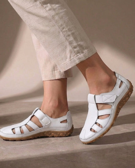 Annika | Comfortable Closed Toe Sandals – Adjustable Strap