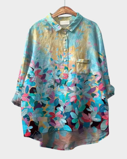 Anouk | Artistic Women's Shirt – Relaxed Floral Print Style