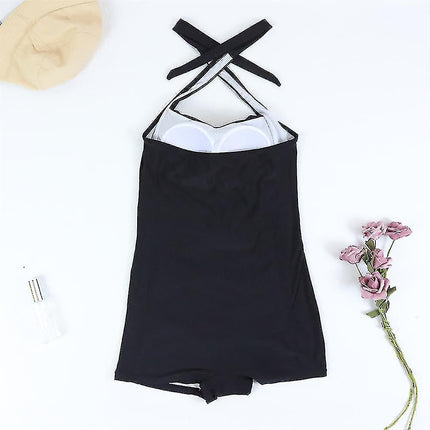 Anwen | Boyleg Swimsuit – Women's Halter One-Piece Swimwear