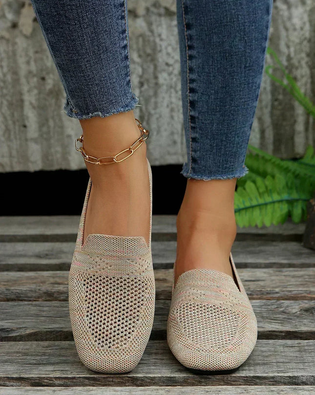 Lisa - Stylish Knit Slip-On Flats for Everyday Wear