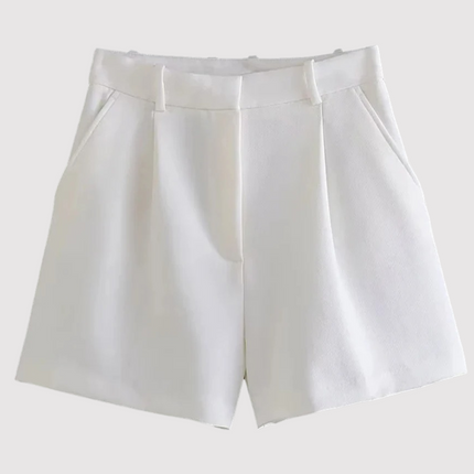 Calista | Tailored High-Waisted Shorts – Women's Pleated Fit