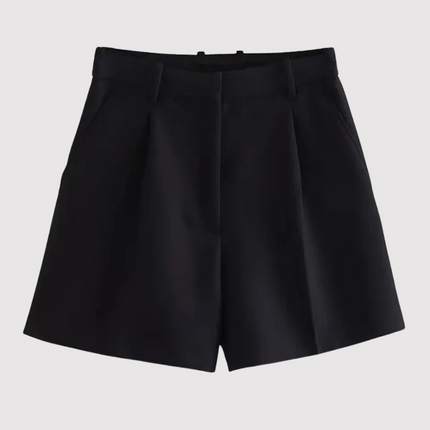 Calista | Tailored High-Waisted Shorts – Women's Pleated Fit
