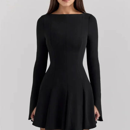 Camille | Structured Long Sleeve Mini Dress