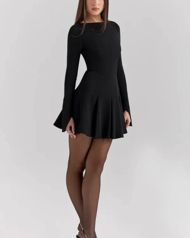 Camille | Structured Long Sleeve Mini Dress