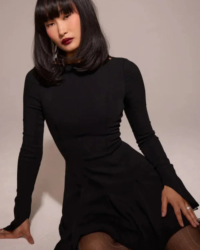 Camille | Structured Long Sleeve Mini Dress