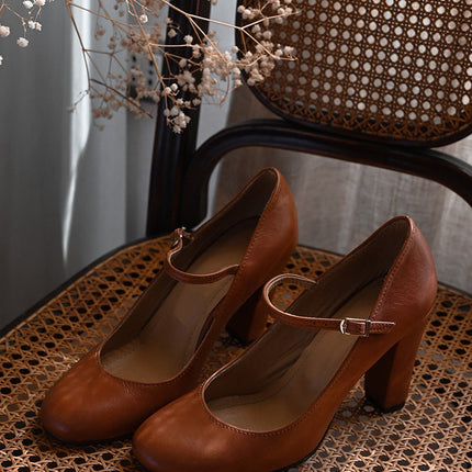Cecily | Timeless Mary Jane Shoes – Block Heel