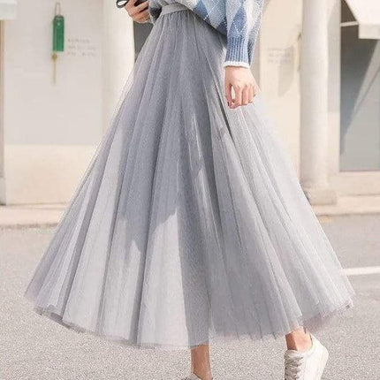 Celestia | Dreamy Tulle Maxi Skirt – Flowing Elegant Style