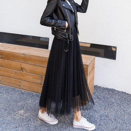 Celestia | Dreamy Tulle Maxi Skirt – Flowing Elegant Style