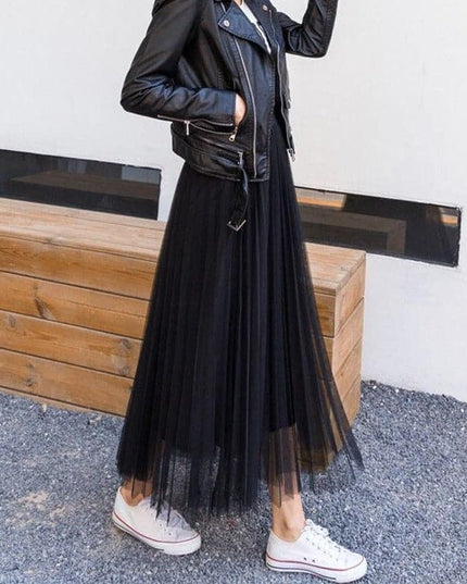 Celestia | Dreamy Tulle Maxi Skirt – Flowing Elegant Style