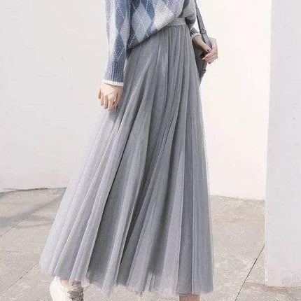 Celestia | Dreamy Tulle Maxi Skirt – Flowing Elegant Style