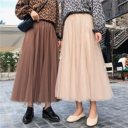 Celestia | Dreamy Tulle Maxi Skirt – Flowing Elegant Style